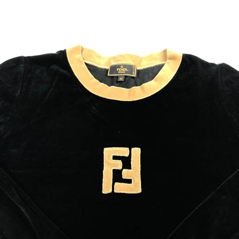 fendi velour top|Top .